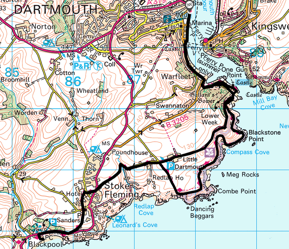 Dartmouth to Blackpool Sands | South Devon Walks - Coast ...