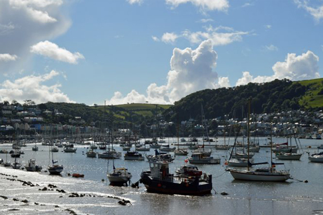 View of Dartmouth towards Higher Ferry, on the Dittisham to Dartmouth walk