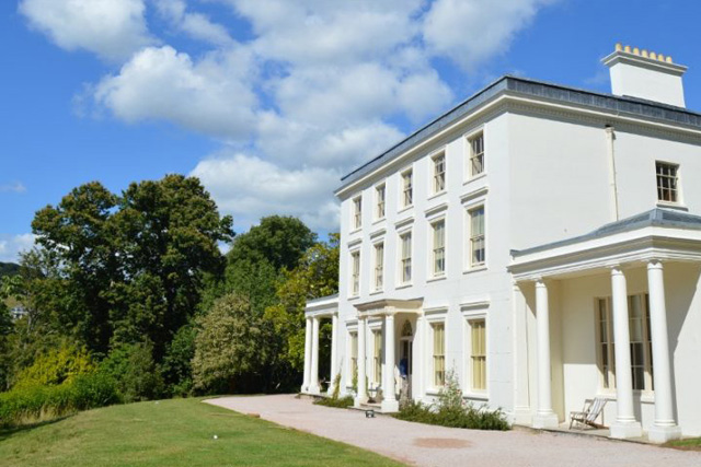 A side view of the National Trust's Greenway House.