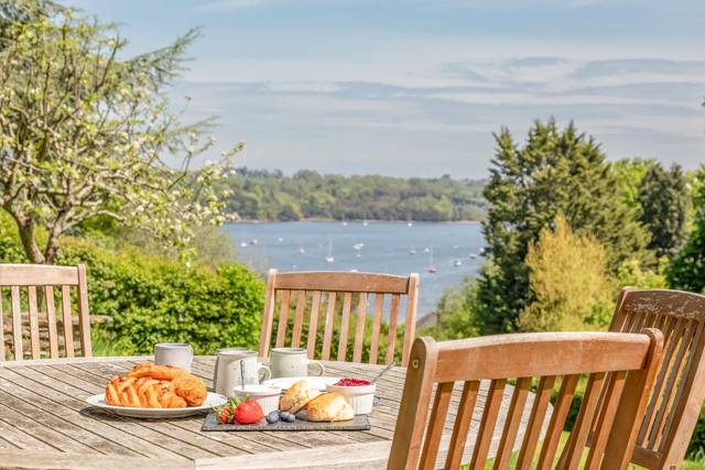 The view from the garden of Middle Meadow, Dittisham.