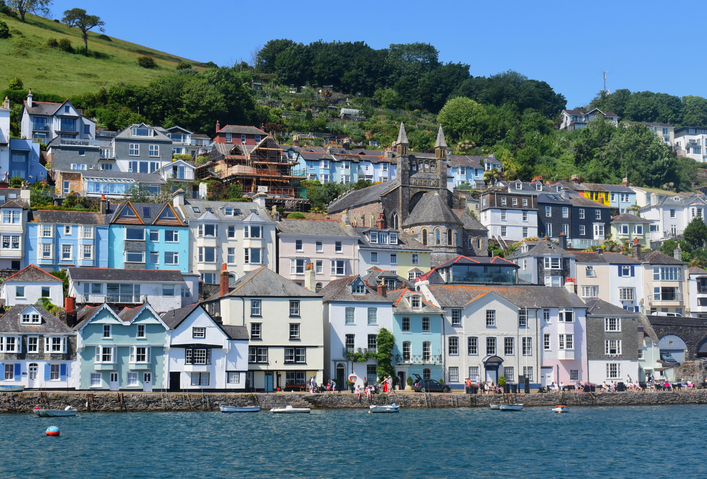 A view of Dartmouth across the harbour